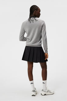 Women | Amaya Knitted Sweater | Light Grey Melange