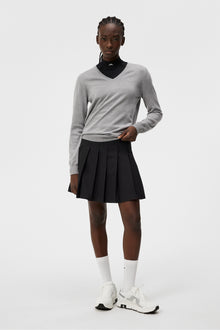 Women | Amaya Knitted Sweater | Light Grey Melange