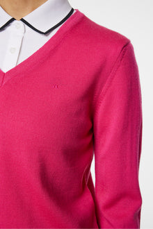 Women | Amaya Knitted Sweater | Pink Peacock