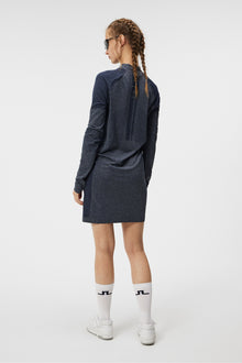 Women | Amber Seamless Dress | Navy Melange
