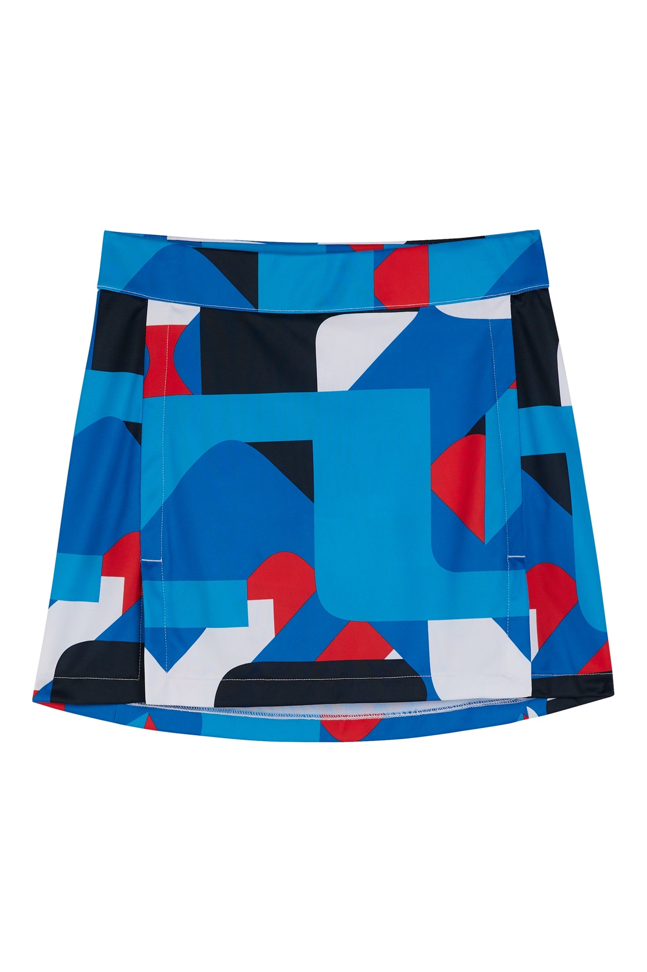 Women | Amelie Mid Print Skirt | Brilliant Blue Big Bridge