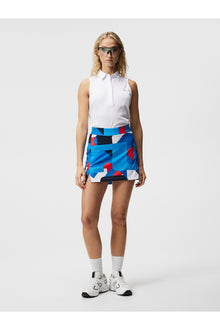 Women | Amelie Mid Print Skirt | Brilliant Blue Big Bridge