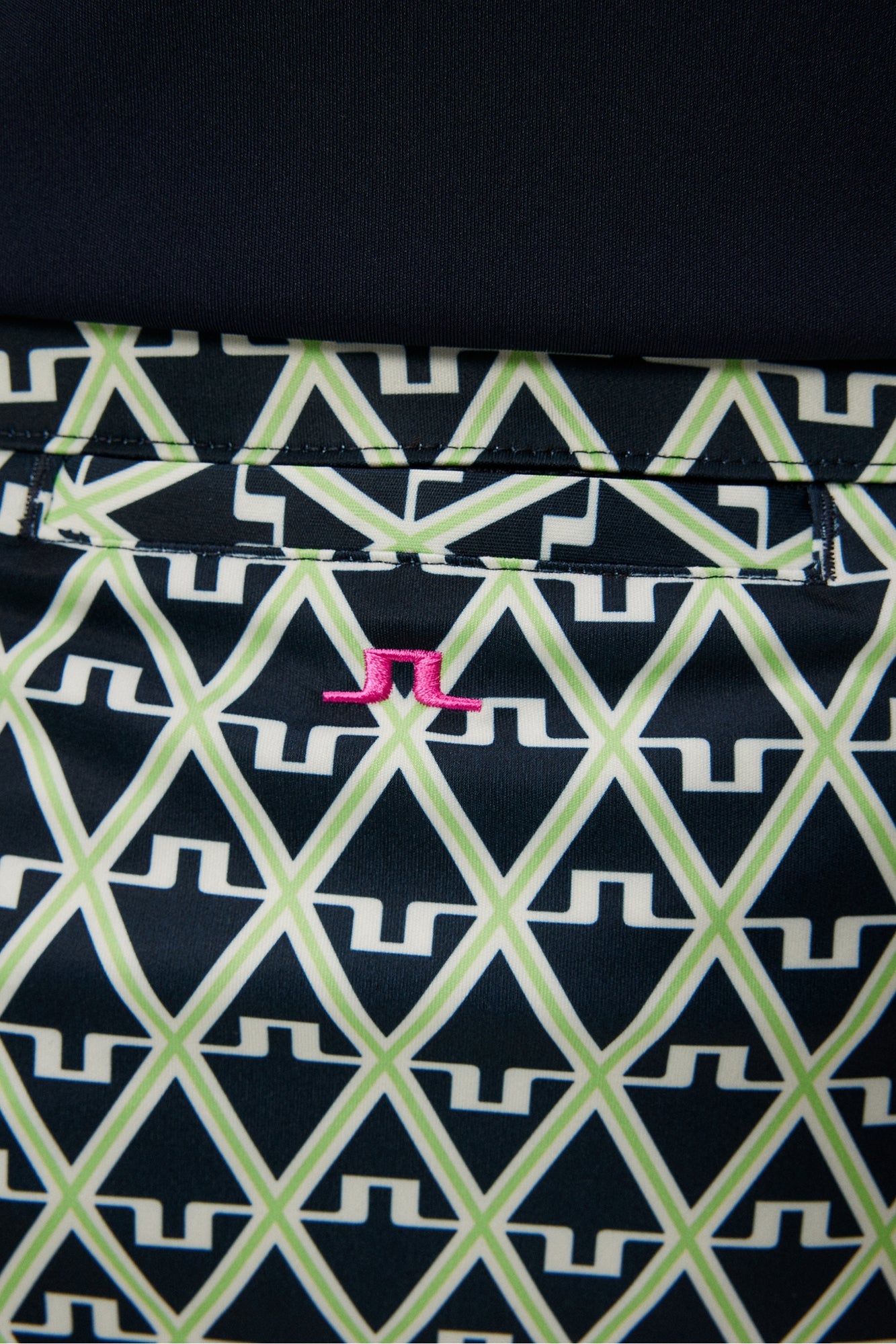 Women | Amelie Mid Print Skirt | Geo JL Navy