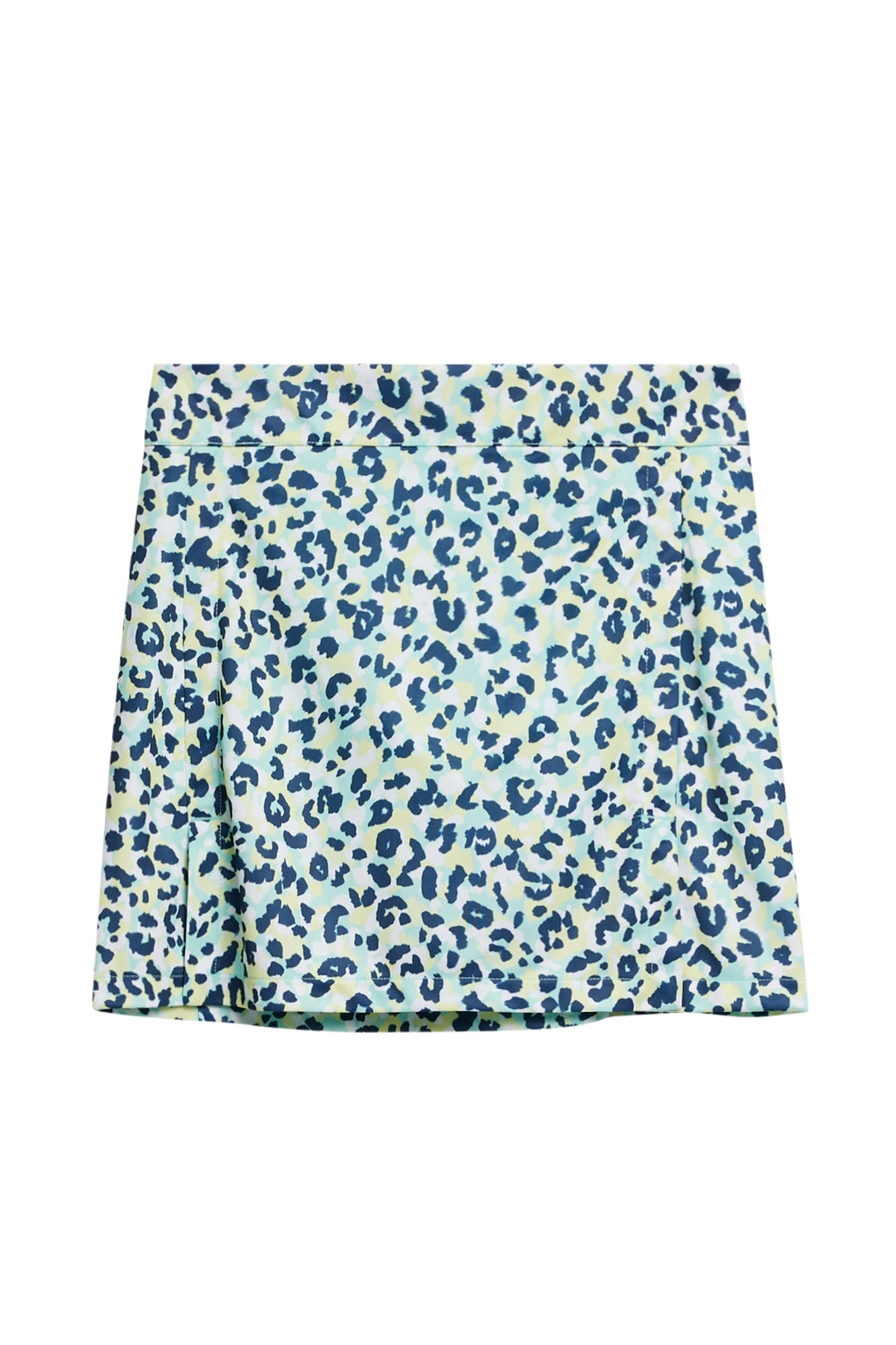 Women | Amelie Mid Print Skirt | Leopard Aruba Blue