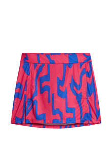 Women | Amelie Print Skirt | Glitch Bridge Pink