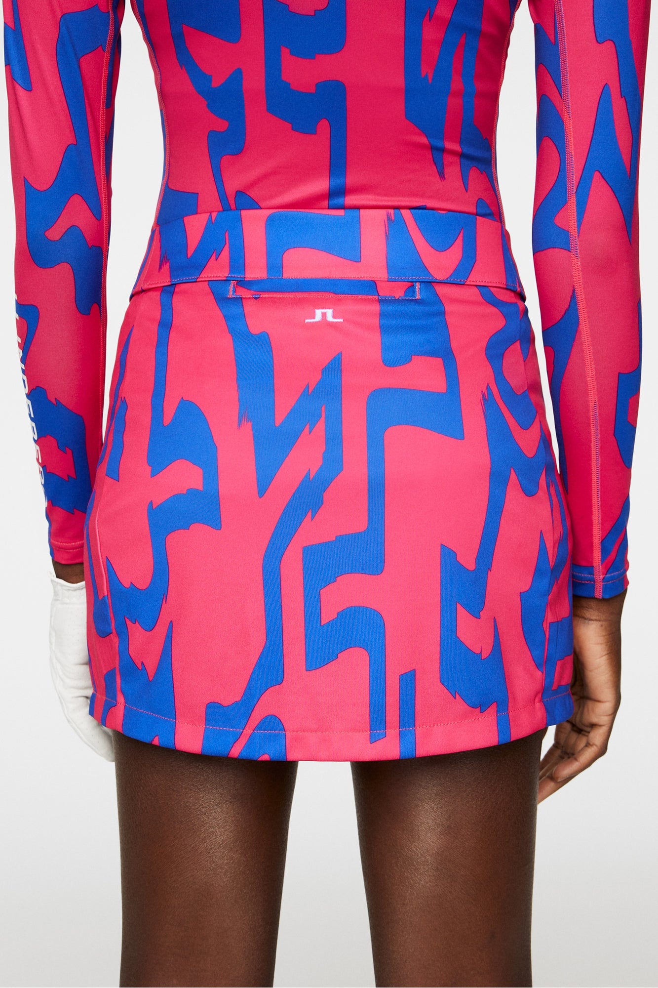 Women | Amelie Print Skirt | Glitch Bridge Pink