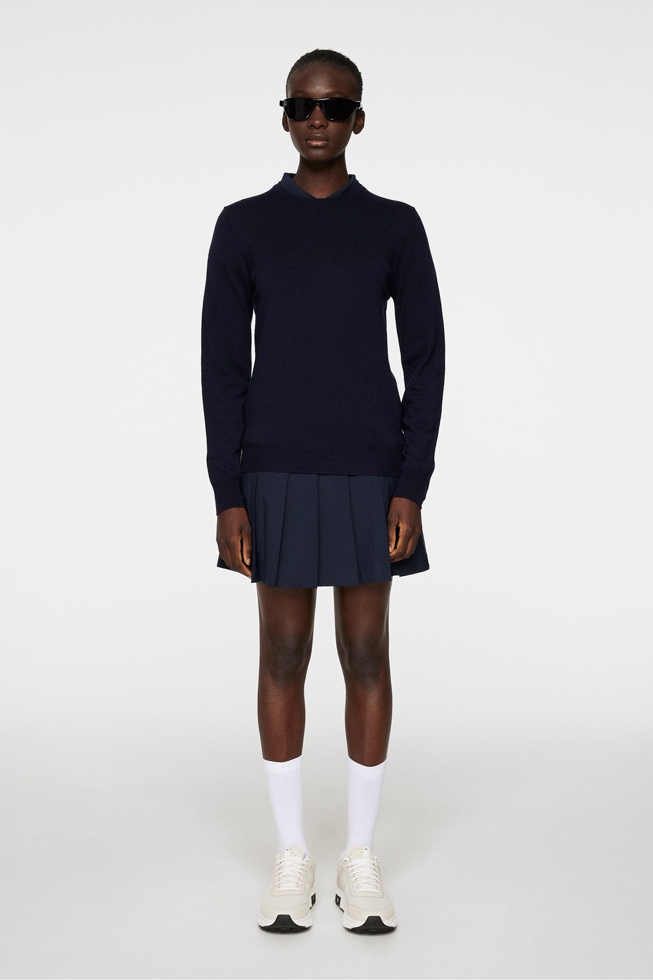 Women | Aria Knitted Sweater | JL Navy