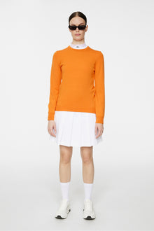 Women | Aria Knitted Sweater | Persimmon Orange