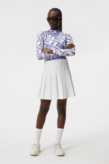 Women | Asa Print Soft Compression Top | Bridge Wave Sweet Lavender