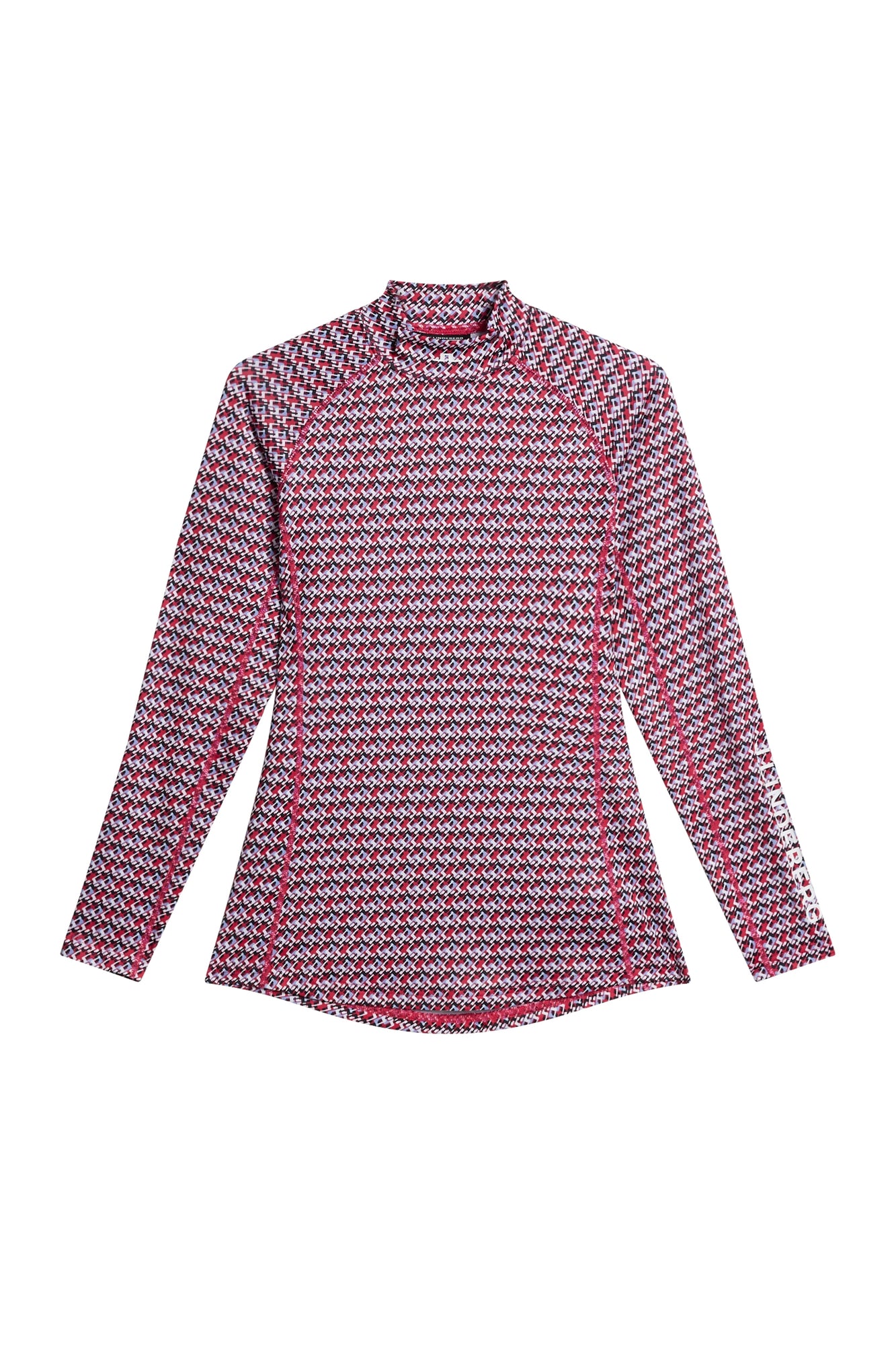 Women | Asa Print Soft Compression Top | JL Micro Bridge Rose Red