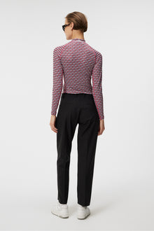 Women | Asa Print Soft Compression Top | JL Micro Bridge Rose Red