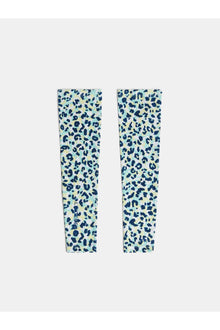 Women | Aylin Print Sleeves | Leopard Aruba Blue