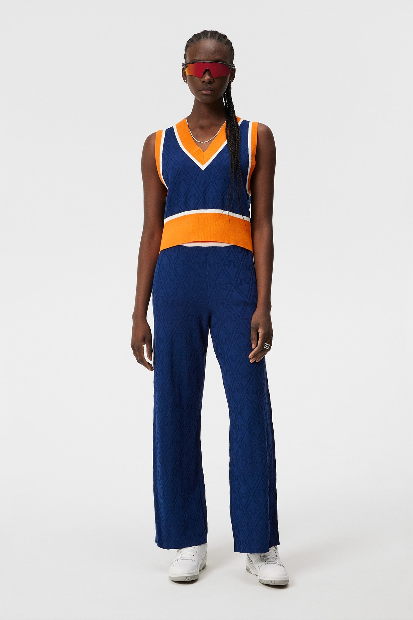 Women | Barbados Knitted Vest | Estate Blue