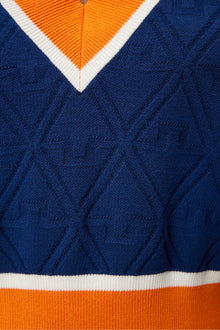 Women | Barbados Knitted Vest | Estate Blue