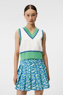 Women | Barbados Knitted Vest | White