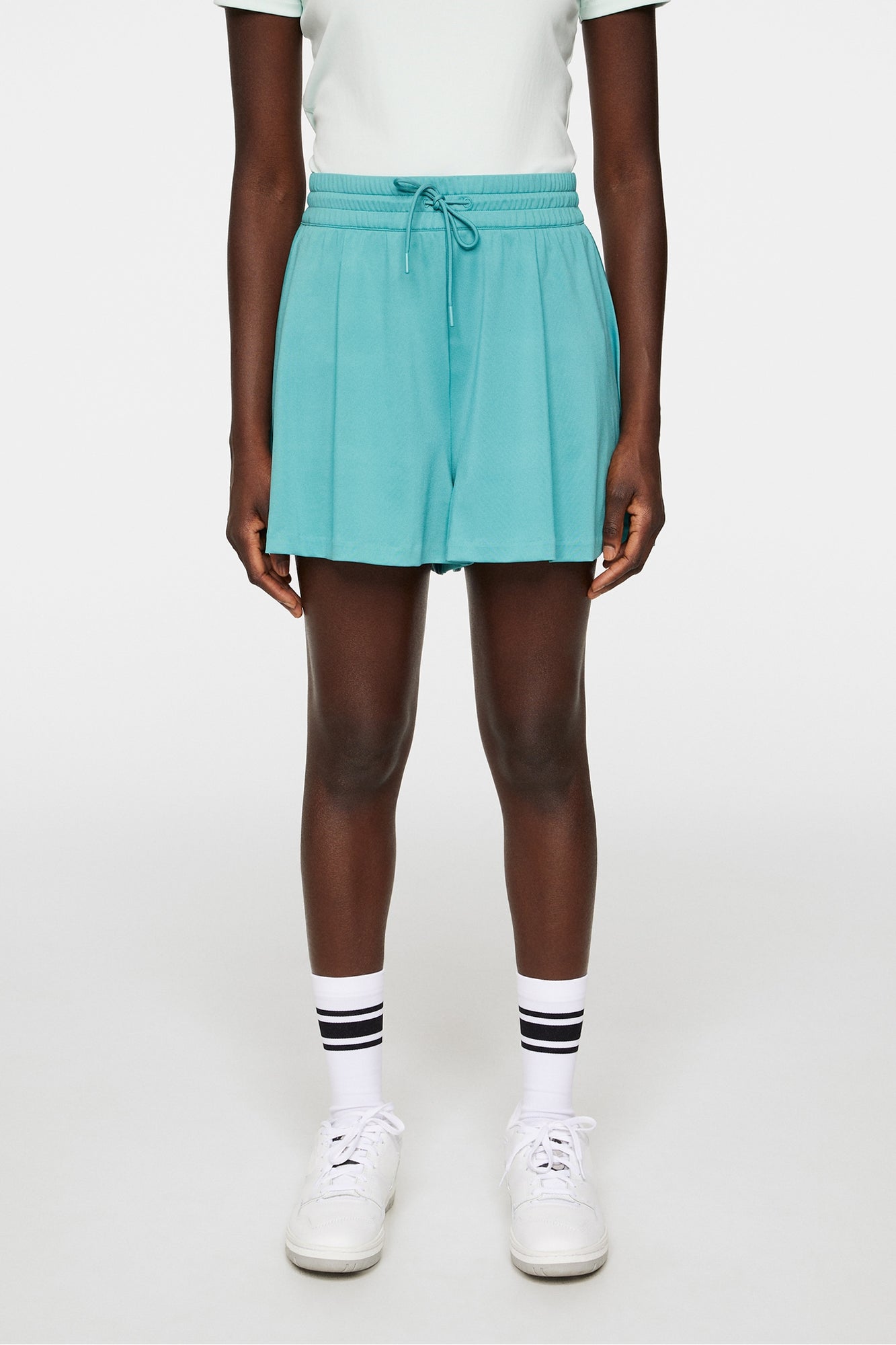 Women | Billie Wide Jersey Shorts | Teal