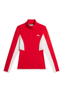 Women | Charlene Half Zip | Flame Scarlet