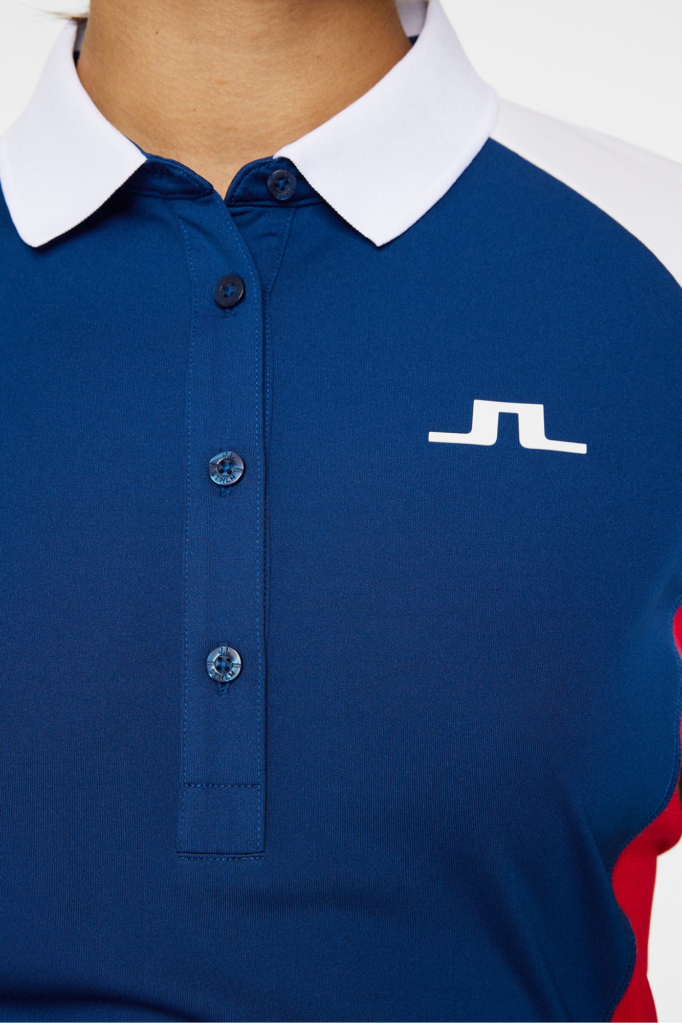 Women | Coralie Colorblock Polo | Estate Blue