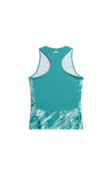 Women | Deia Printed Tank Top | Liquify Teal L