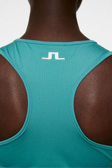 Women | Deia Printed Tank Top | Liquify Teal L