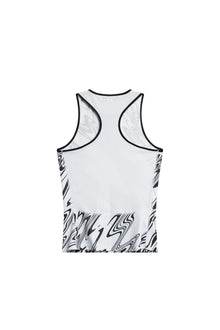 Women | Deia Printed Tank Top | Liquify White L
