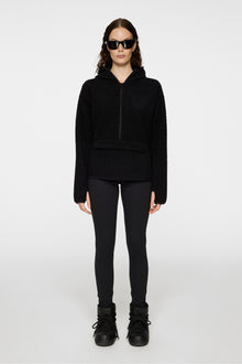 Women | Delise Pile Hoodie | Black