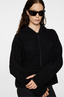Women | Delise Pile Hoodie | Black