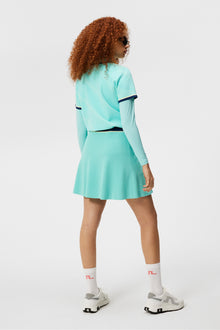 Women | Emma Knitted Skirt | Aruba Blue