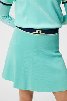 Women | Emma Knitted Skirt | Aruba Blue