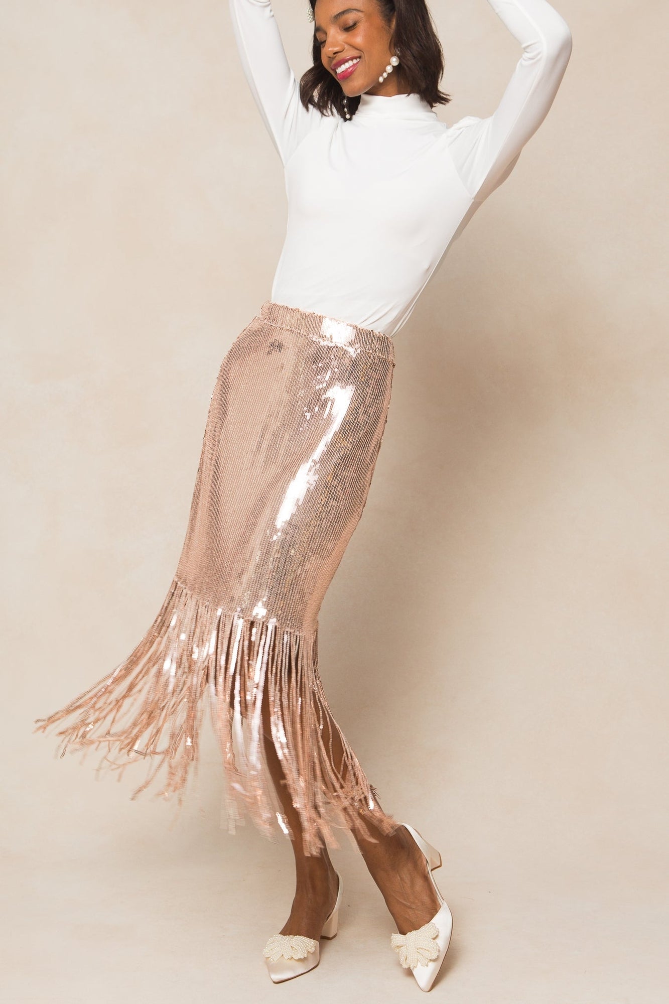 Women | Ethereal Skirt | Gold