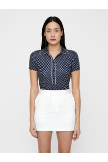 Women | Flor Soft Compression | Navy Polka Dot