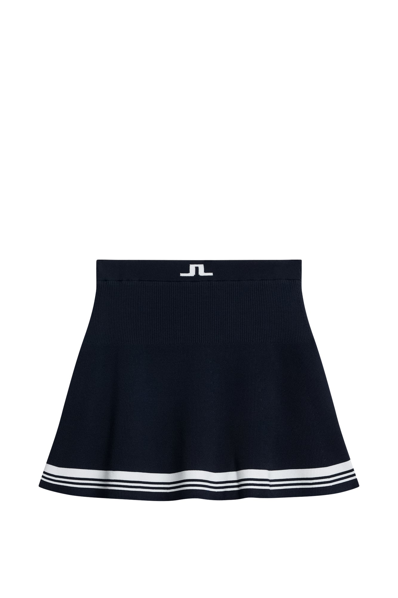 Women | Frida Stripe Knitted Skirt | JL Navy