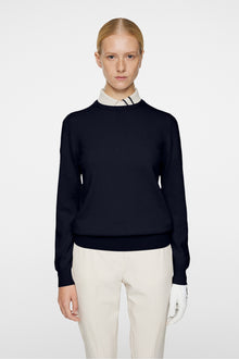 Women | Gia Cashmere Crewneck | JL Navy