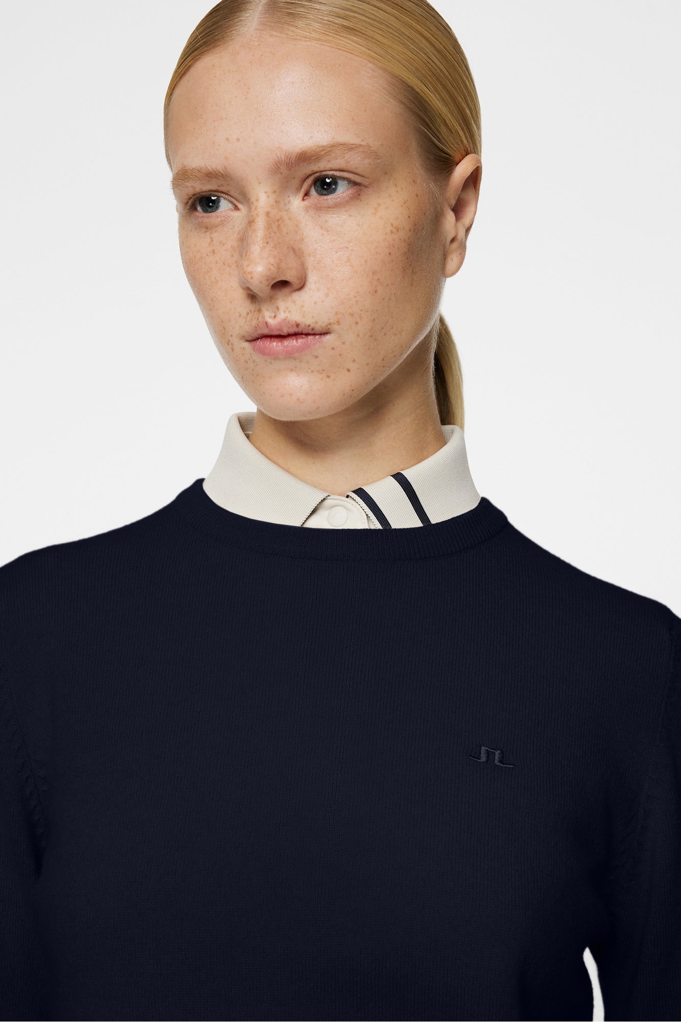 Women | Gia Cashmere Crewneck | JL Navy