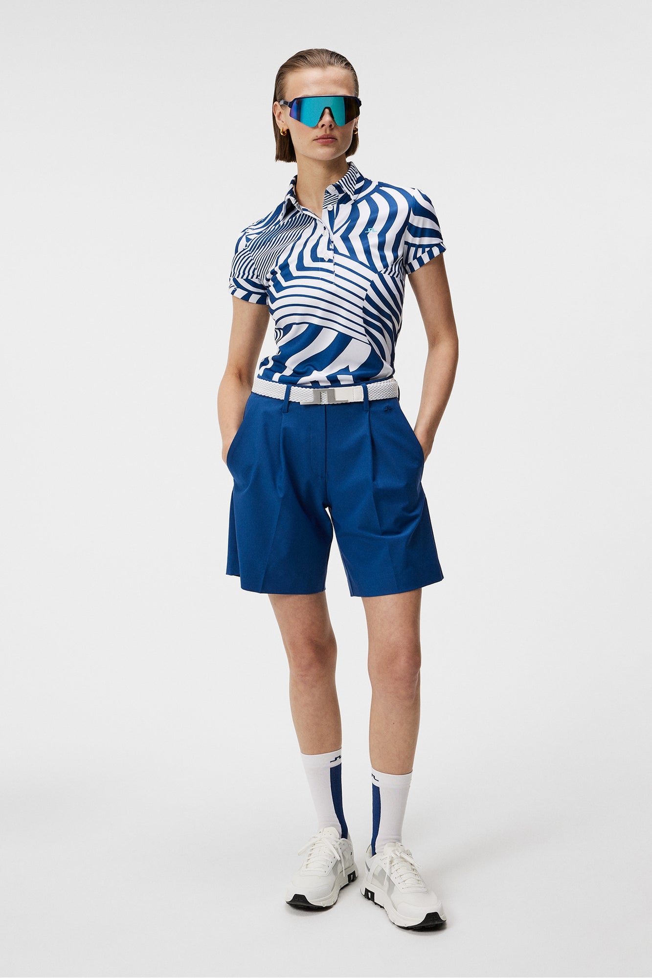Women | Hailey Print Polo | Dazzle Wave Estate