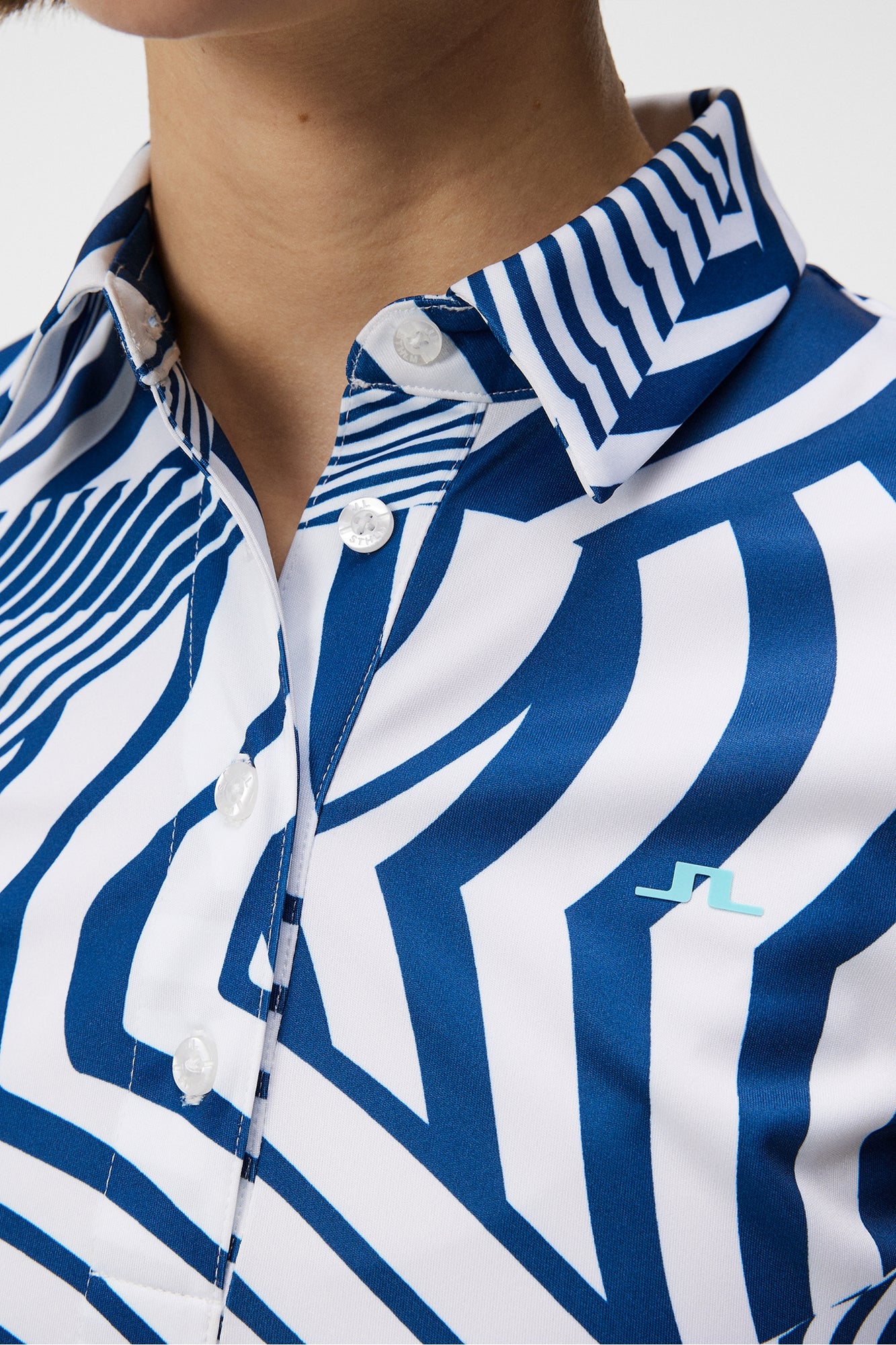 Women | Hailey Print Polo | Dazzle Wave Estate