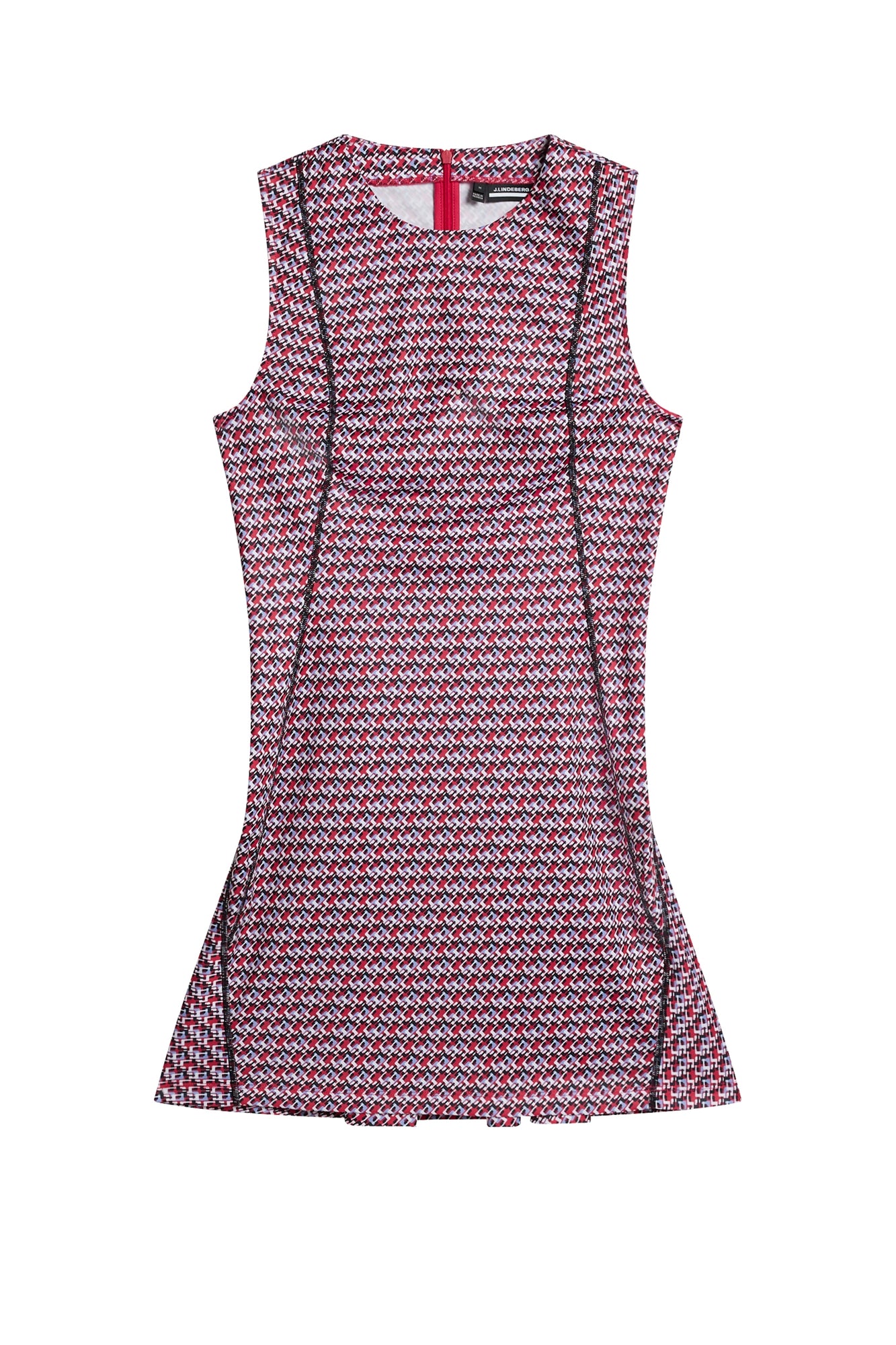 Women | Helena Print Dress | JL Micro Bridge Rose Red
