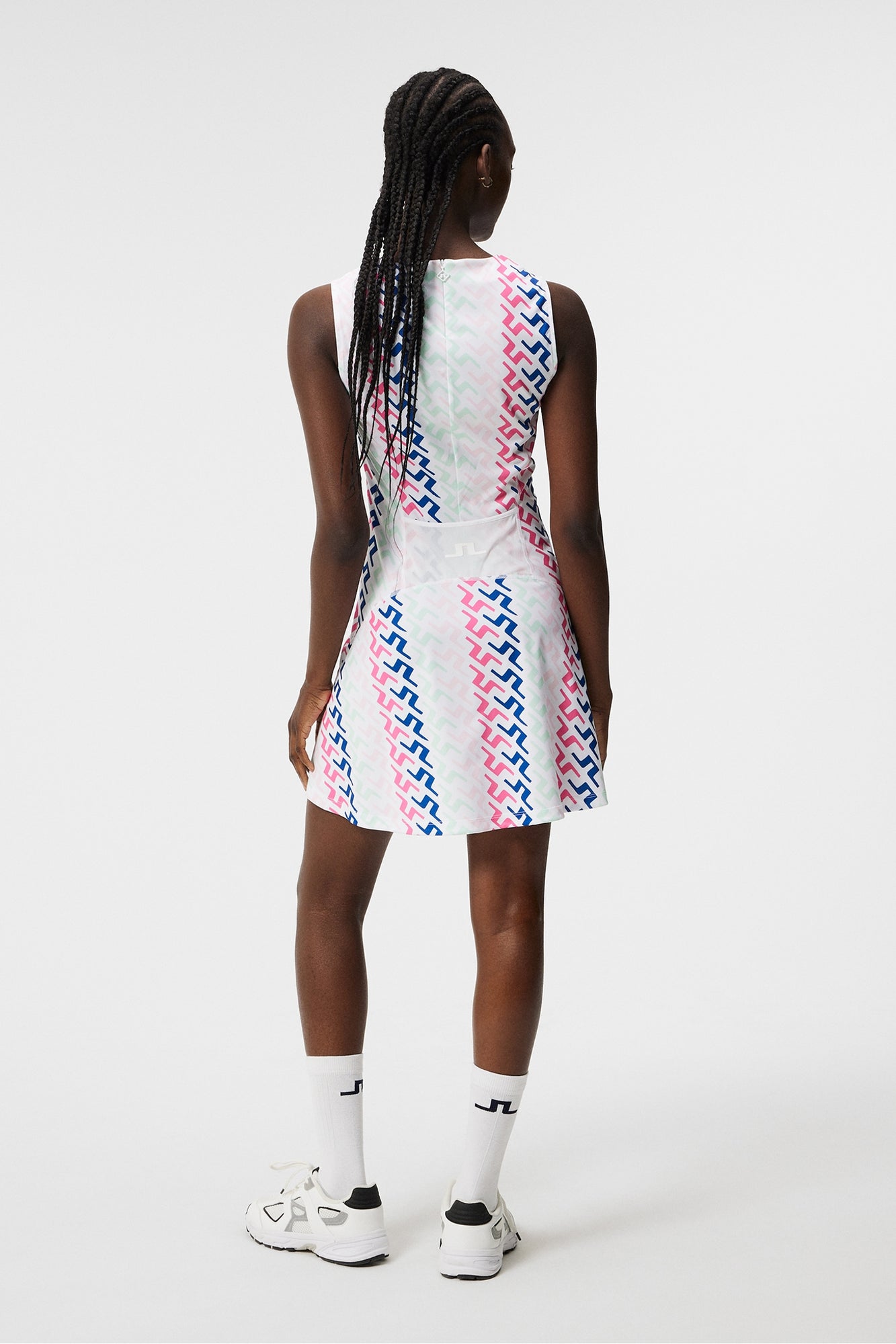 Women | Helena Print Dress | Pink Painted Bridge