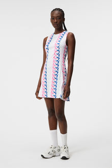 Women | Helena Print Dress | Pink Painted Bridge