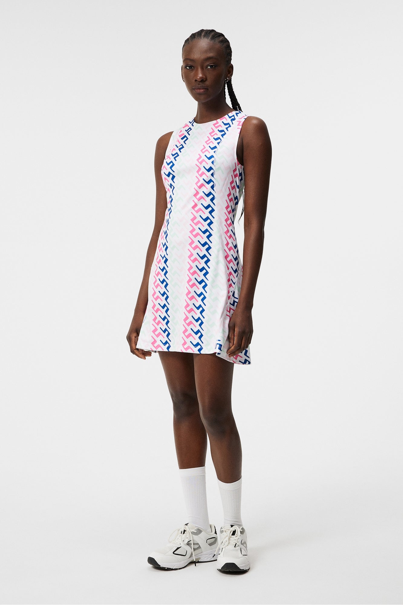 Women | Helena Print Dress | Pink Painted Bridge