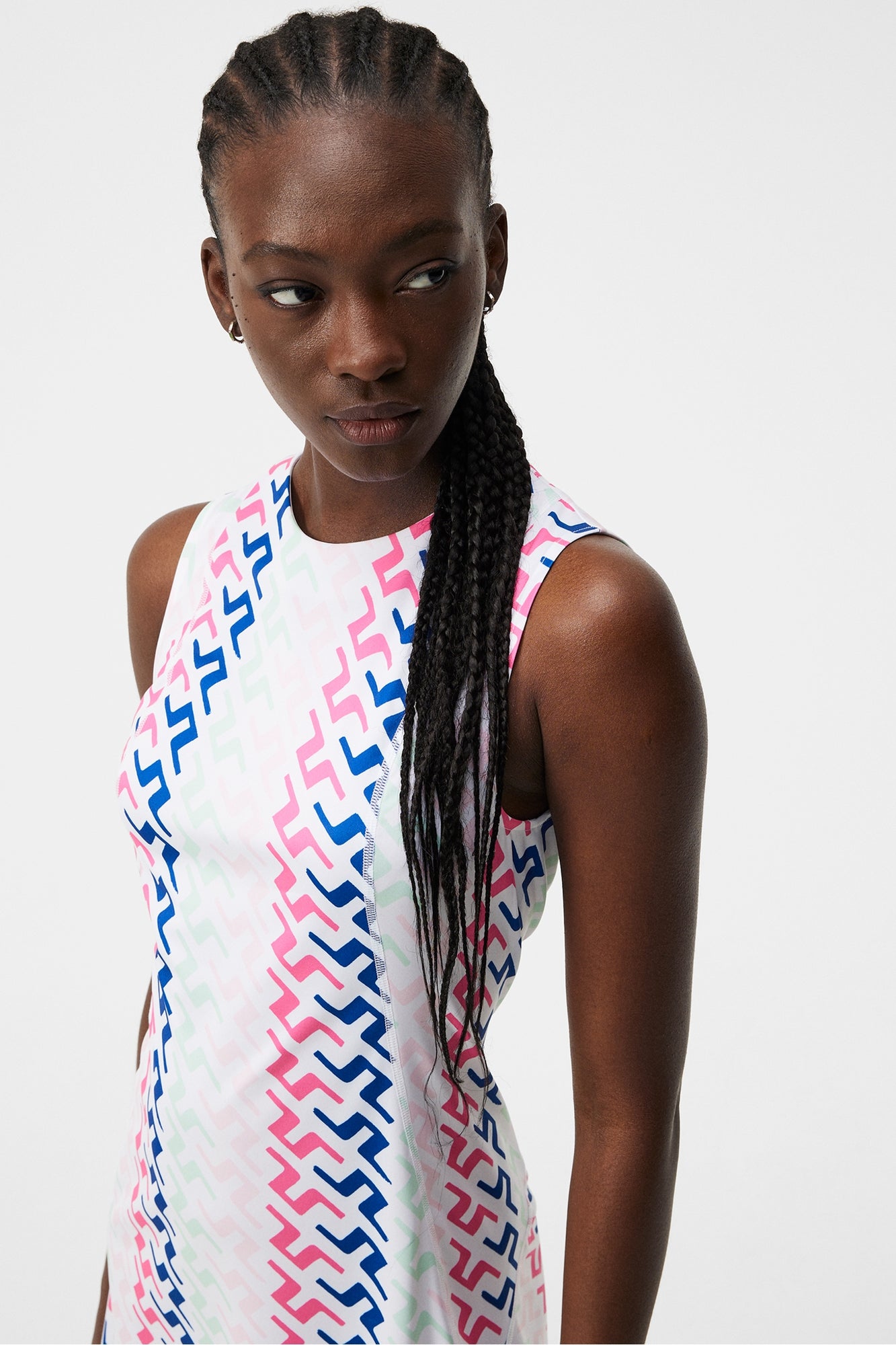 Women | Helena Print Dress | Pink Painted Bridge