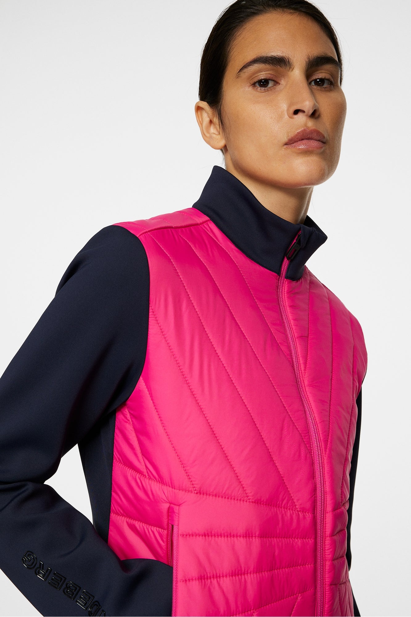 Women | Holma Quilt Hybrid Jacket | Pink Peacock