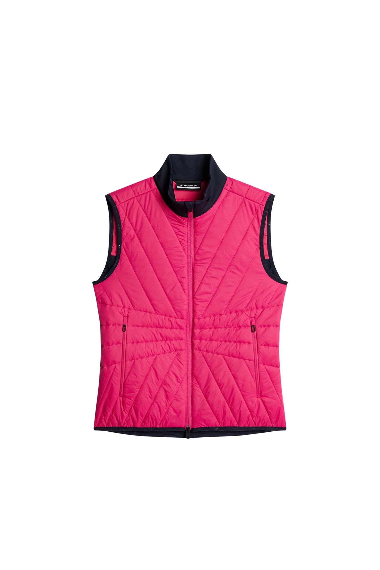 Women | Holma Quilt Hybrid Vest | Pink Peacock