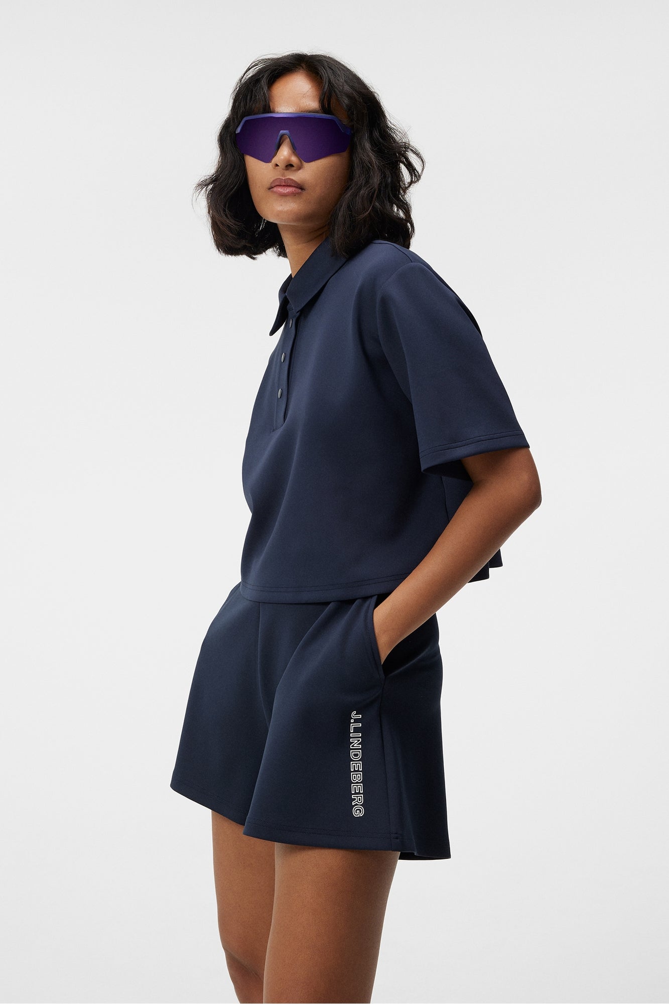 Women | Iris Cropped Top | JL Navy