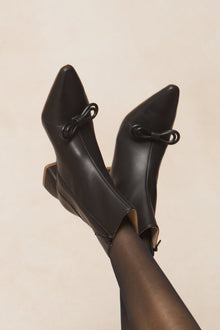 Women | Ivy Bow Ankle Boot | Black