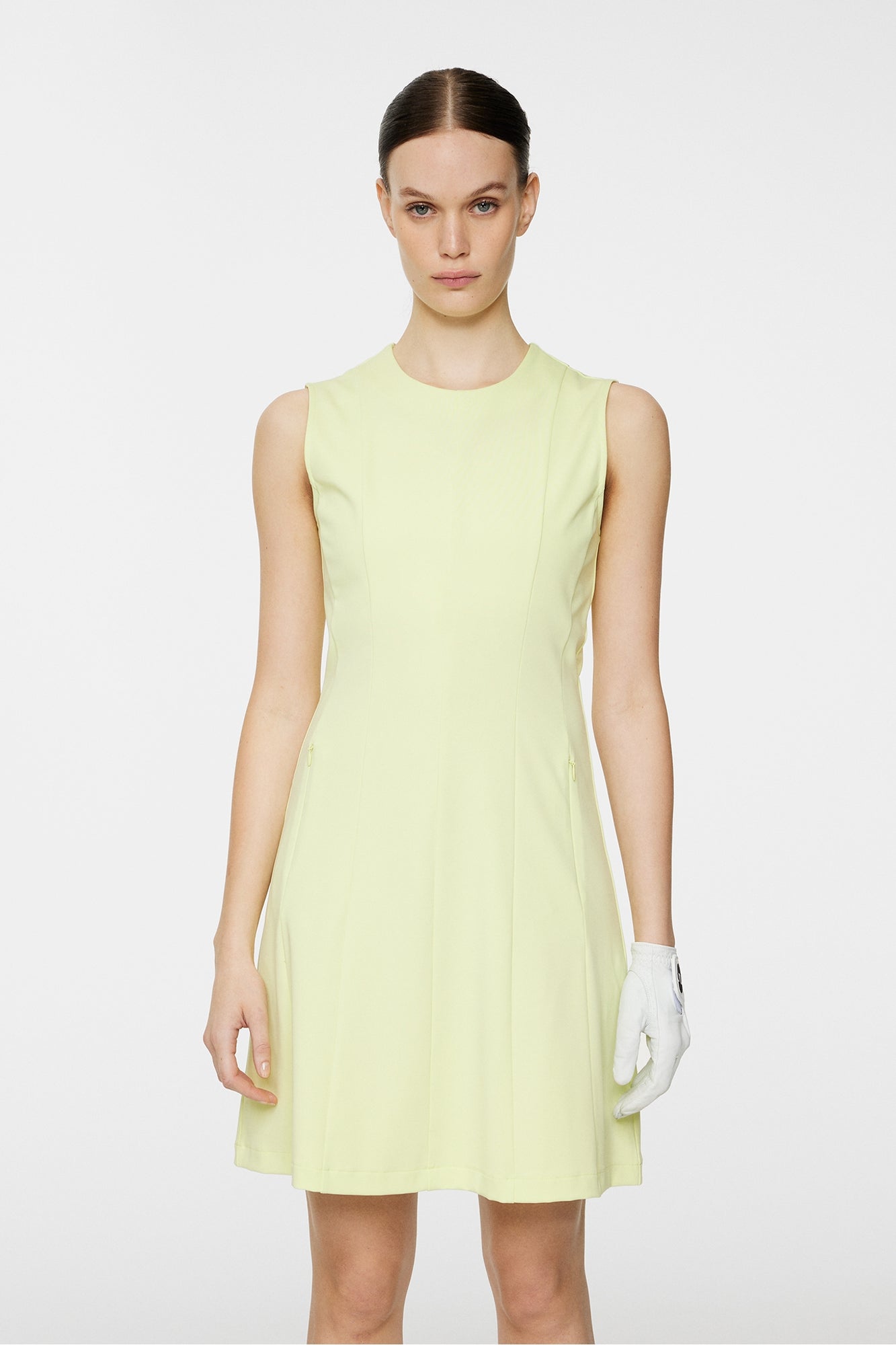 Women | Jasmin Dress | Pale Lime Yellow