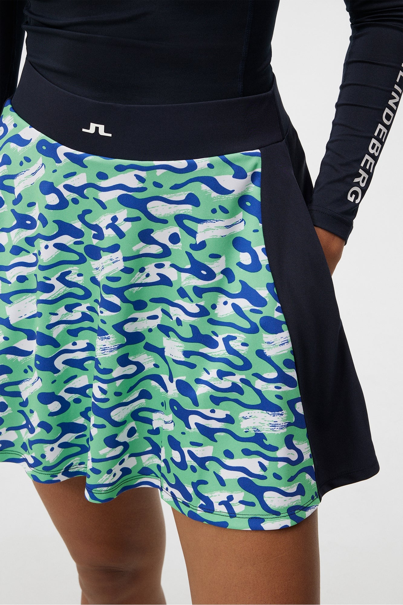 Women | Jenny Print Skirt | Caldera Jade Cream