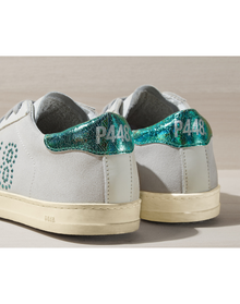 Women | John Turquoise | Green x White