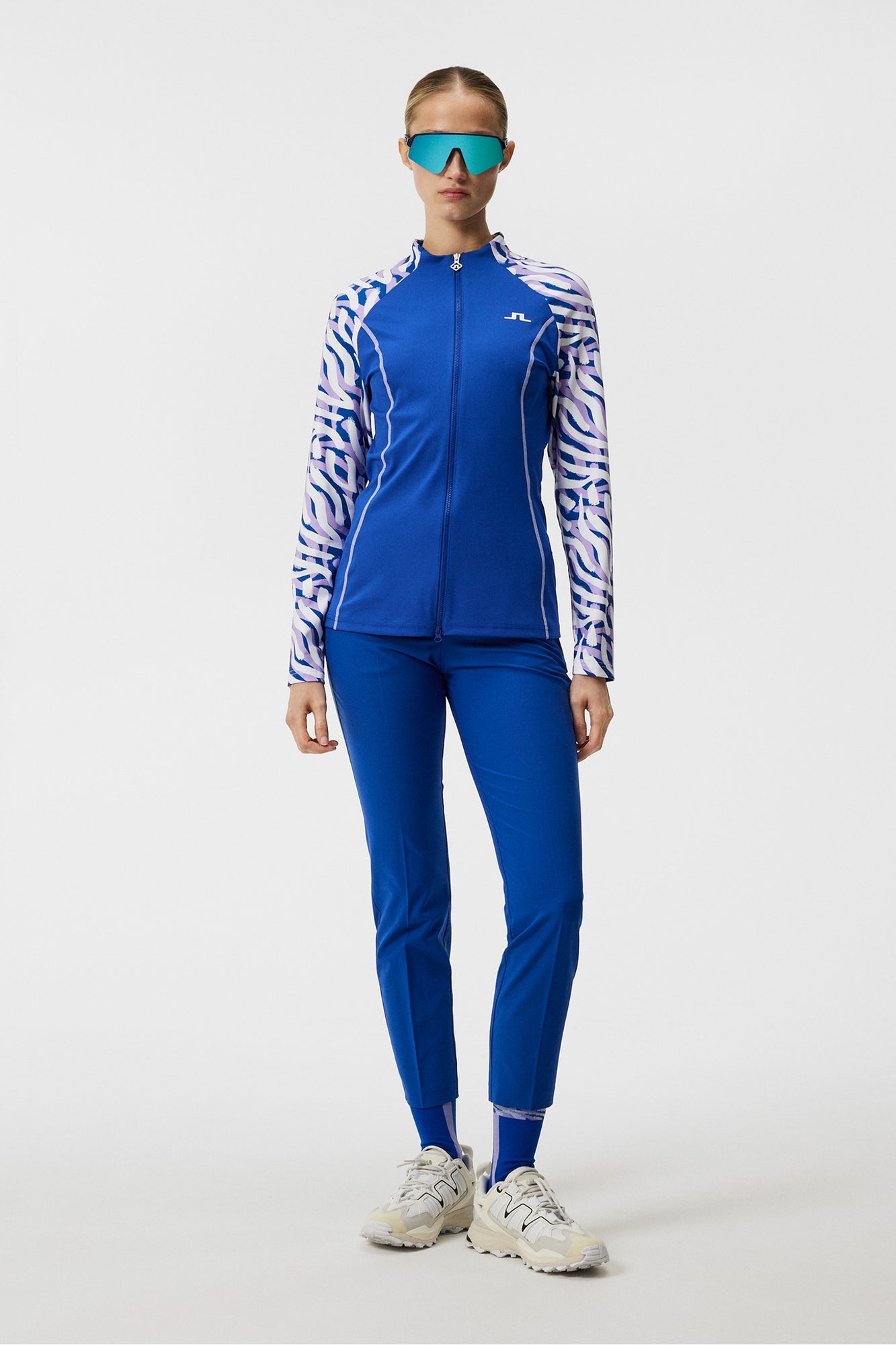 Women | June Print Mid Layer | Purple Painted Zebra