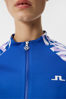 Women | June Print Mid Layer | Purple Painted Zebra